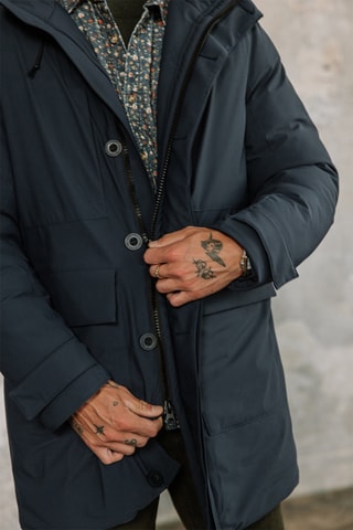 Parka à capuche Tedd - Bleu marine
