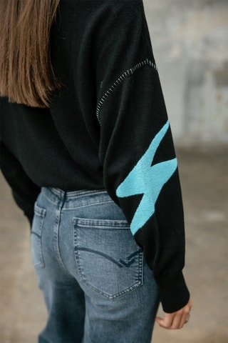 Pull en laine et cachemire Penny - Noir