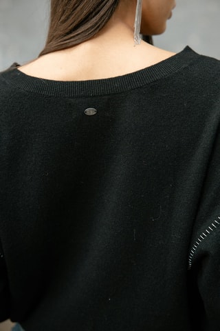 Pull en laine et cachemire Penny - Noir