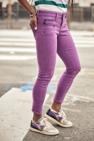 Jean 7/8 Alexa Cropped New Magic Color - Violet
