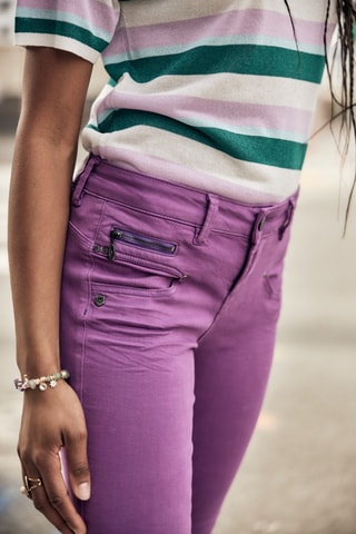 Jean 7/8 Alexa Cropped New Magic Color - Violet