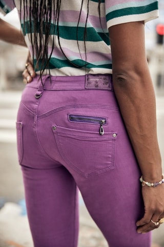 Jean 7/8 Alexa Cropped New Magic Color - Violet