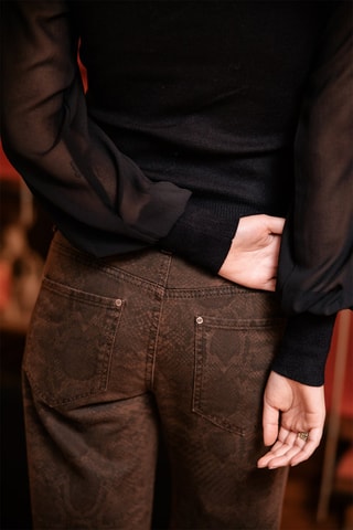 Pull bi-matière Paulino - Noir