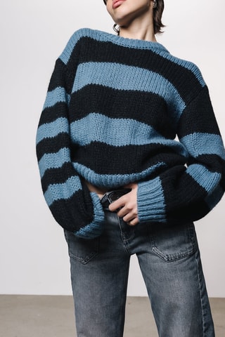 Pull en laine et mohair Panko - Noir