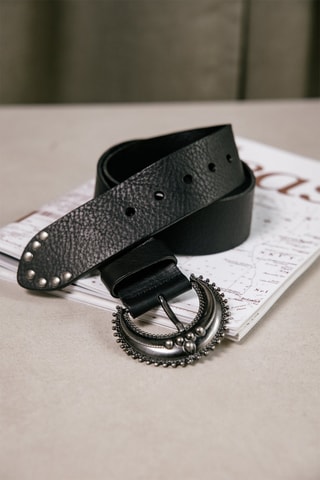 Ceinture en cuir Lenya - Noir