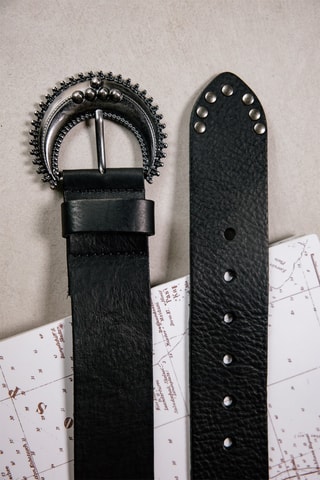 Ceinture en cuir Lenya - Noir