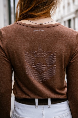T-shirt droit Torina - Marron