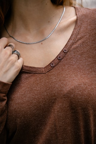 T-shirt droit Torina - Marron