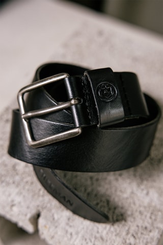 Ceinture en cuir Agust - Noir