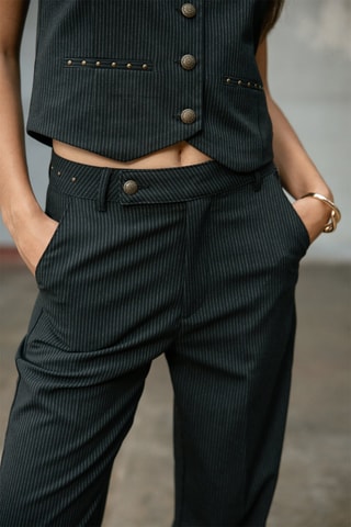 Pantalon droit Sharon Oficina - Noir