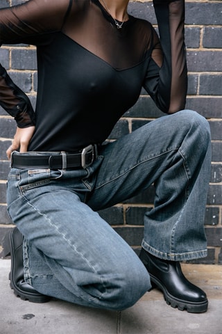 Jean flare Agatha - Bleu