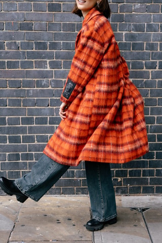 Manteau en laine Millie - Orange