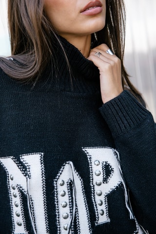 Pull en laine et alpaga Pears - Noir