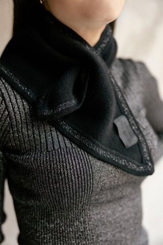 Foulard en laine et cachemire Fily - Noir