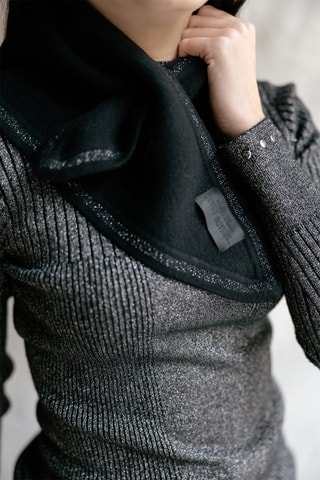 Foulard en laine et cachemire Fily - Noir