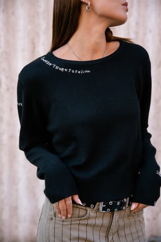 Pull en laine et cachemire Parel - Noir