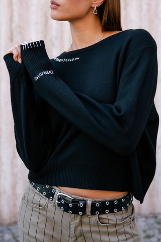 Pull en laine et cachemire Parel - Noir
