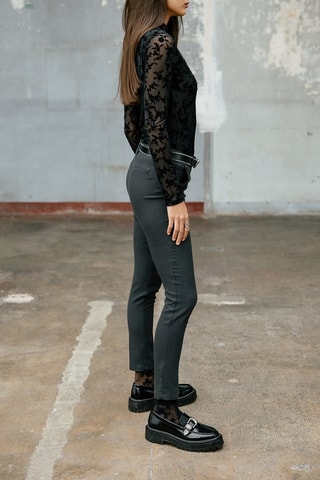 Pantalon slim 7/8 Tessa - Noir