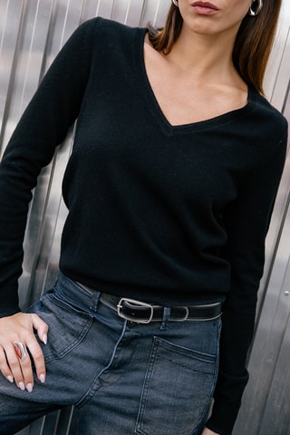 Pull en laine et cachemire Preem - Noir