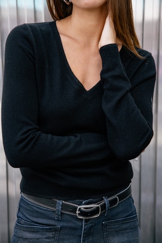 Pull en laine et cachemire Preem - Noir