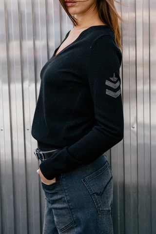 Pull en laine et cachemire Preem - Noir