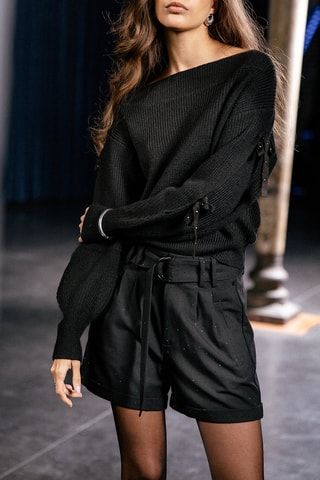 Pull en laine Paxo - Noir
