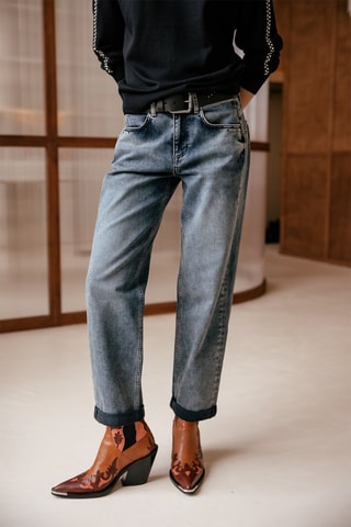 Jean boyfriend 7/8 Timea Pirata - Bleu