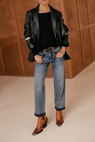 Jean boyfriend 7/8 Timea Pirata - Bleu