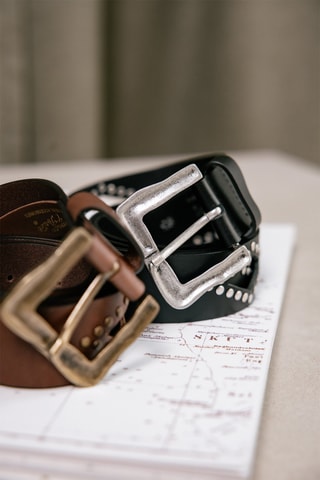 Ceinture en cuir Losane - Noir