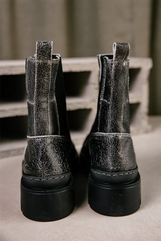 Bottines Chelsea en cuir Verika - Noir