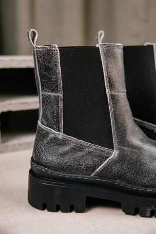 Bottines Chelsea en cuir Verika - Noir