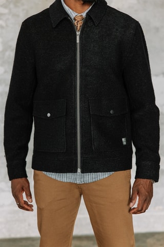 Veste en laine Spencer - Noir