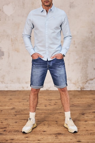 Short en jean - Bleu