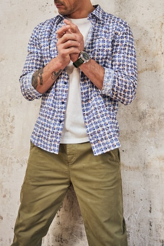 Chemise - Blanc et bleu