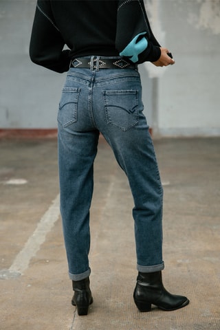 Jean boyfriend 7/8 Edita Denim - Bleu clair