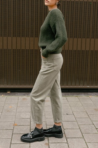 Jean boyfriend 7/8 Edita Denim - Vert