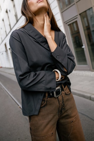 Chemisier Hazel Plain - Noir
