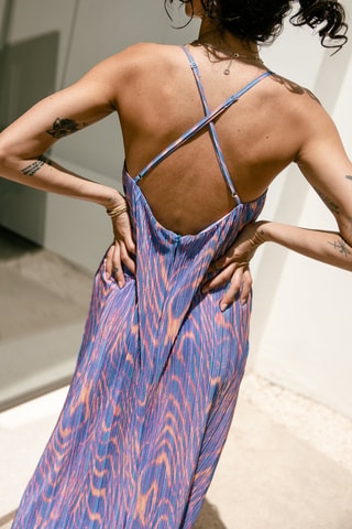 Robe longue - Bleu