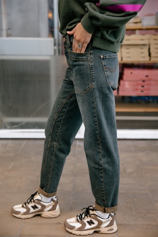Jean boyfriend 7/8 Edita Denim - Bleu