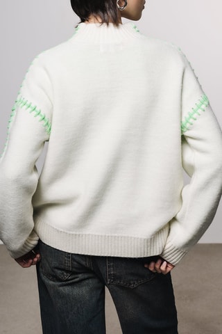 Pull en laine et alpaga Paley - Blanc