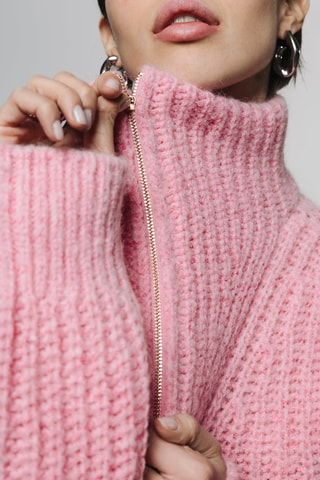 Pull en laine et mohair Prema - Rose