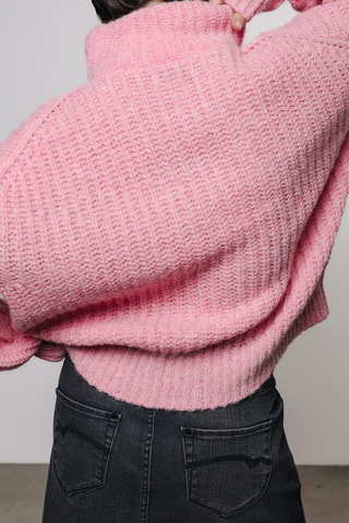 Pull en laine et mohair Prema - Rose