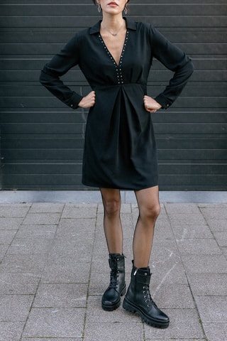 Robe patineuse Rayssa Plain - Noir