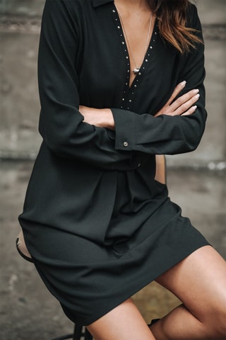 Robe patineuse Rayssa Plain - Noir
