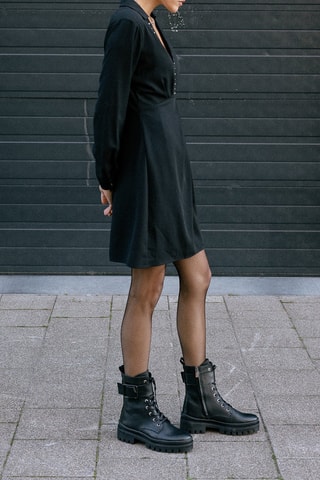 Robe patineuse Rayssa Plain - Noir