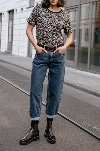 Jean boyfriend 7/8 Maeva - Bleu