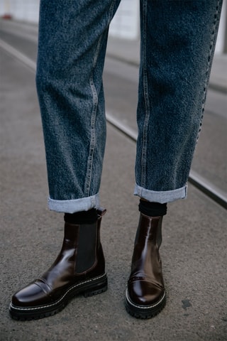 Jean boyfriend 7/8 Maeva - Bleu