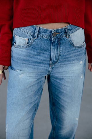 Jean boyfriend 7/8 Maeva - Bleu