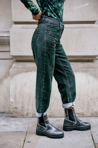 Jean boyfriend 7/8 Maeva - Vert