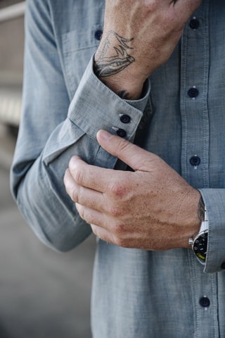 Chemise Glenn ML Denim - Bleu